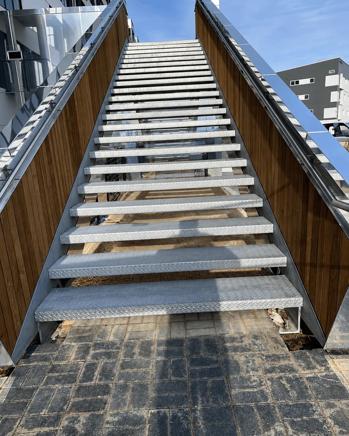Spartan Builders Exterior Wood Staircase Construction